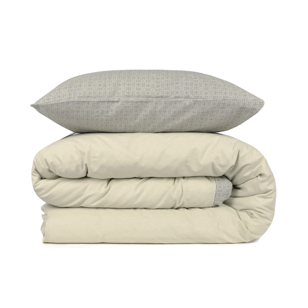 Cottonbox Deborah - Beige Ranforce Single Quilt Cover Set 160*220CM
