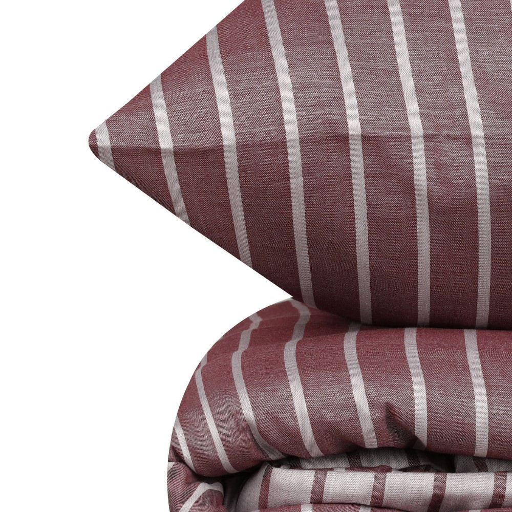 Cottonbox Bamboo - Claret Red Bamboo Double Quilt Cover Set 200*220CM