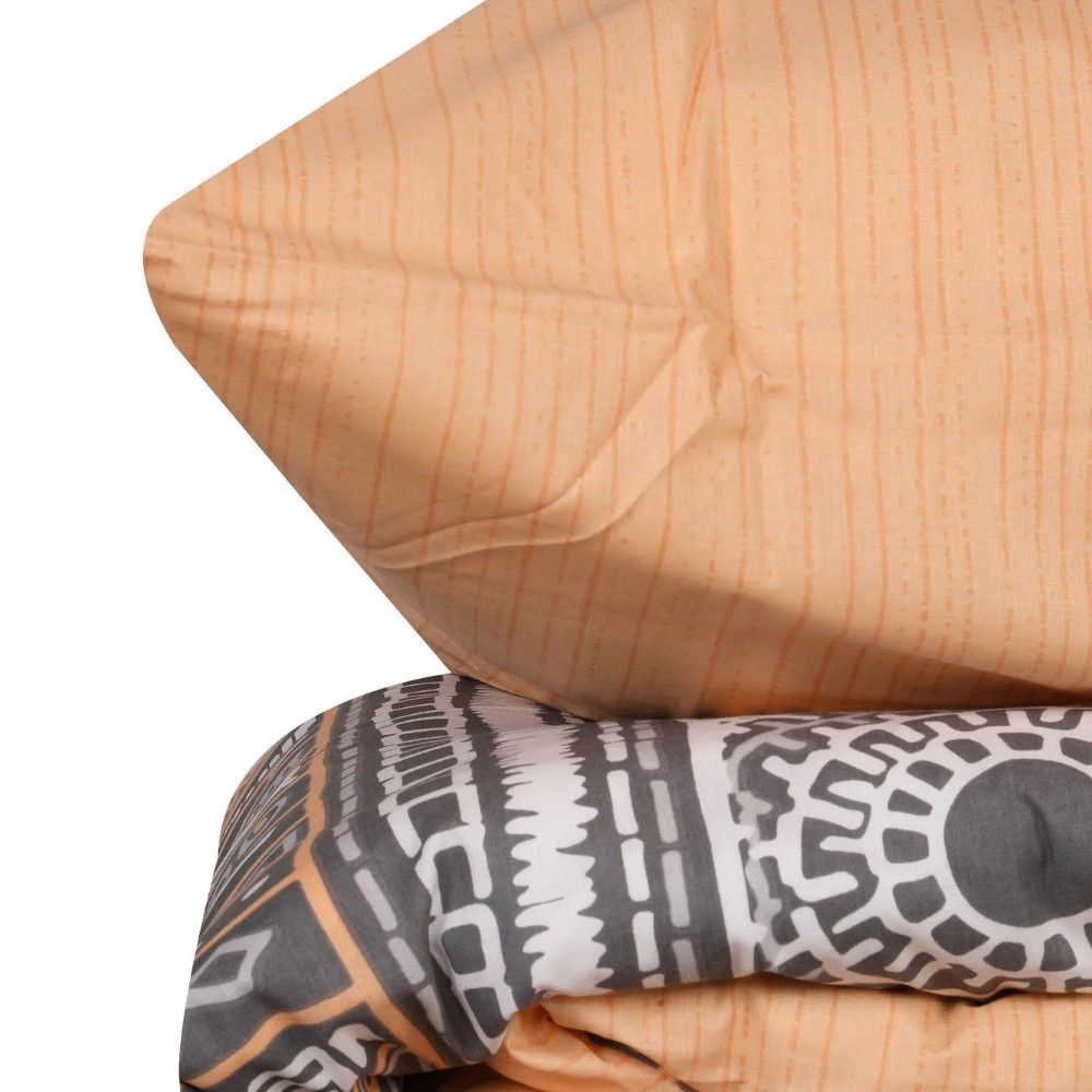 Cottonbox Adiel - Grey Ranforce Single Quilt Cover Set 160*220CM