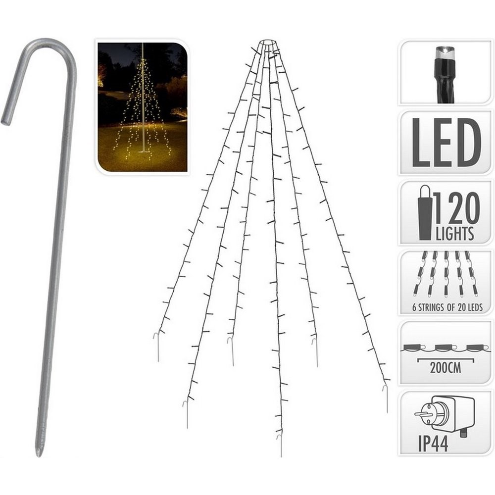 Koopman Flagpole 120 Leds Warm White