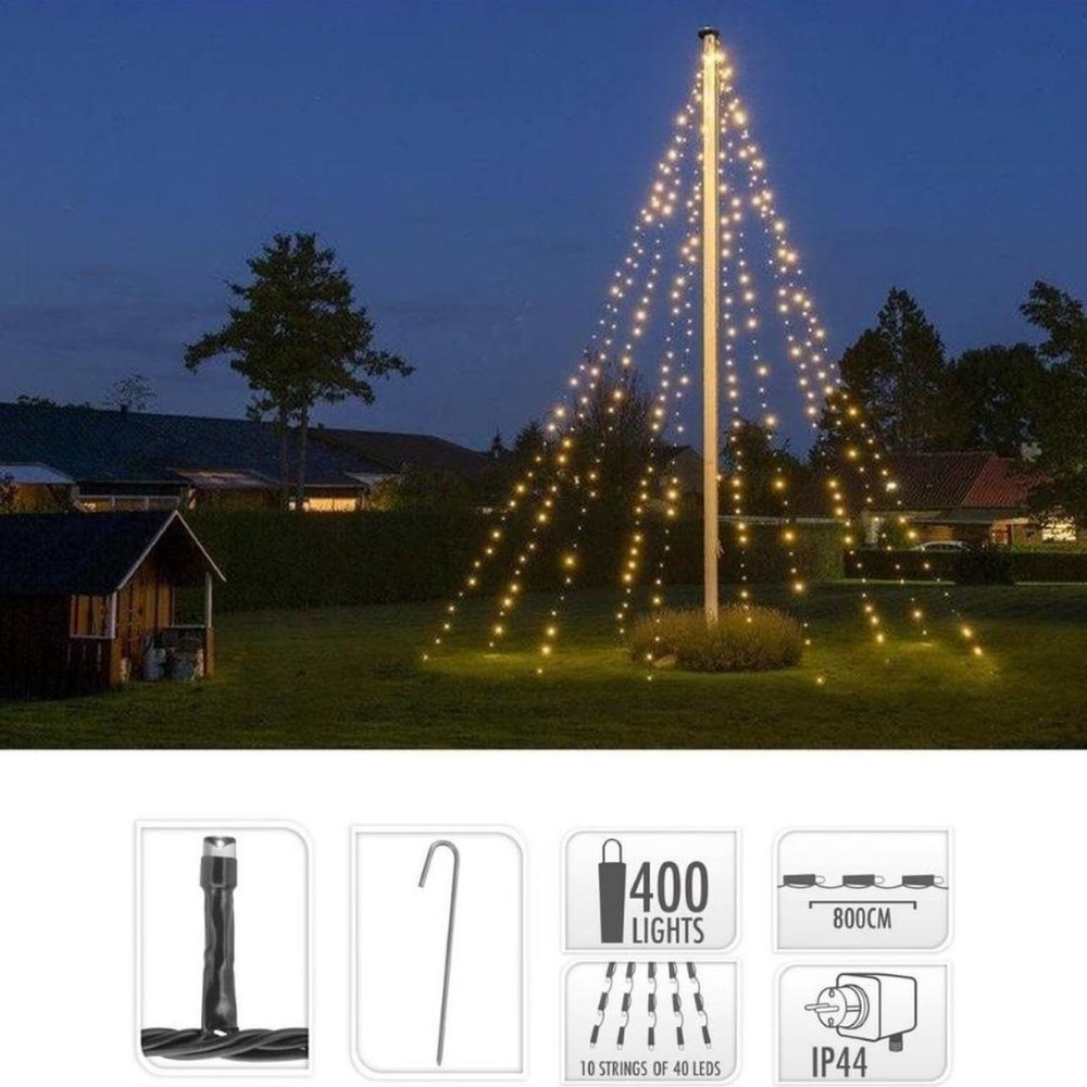 Koopman Flagpole 400 Leds Warm White