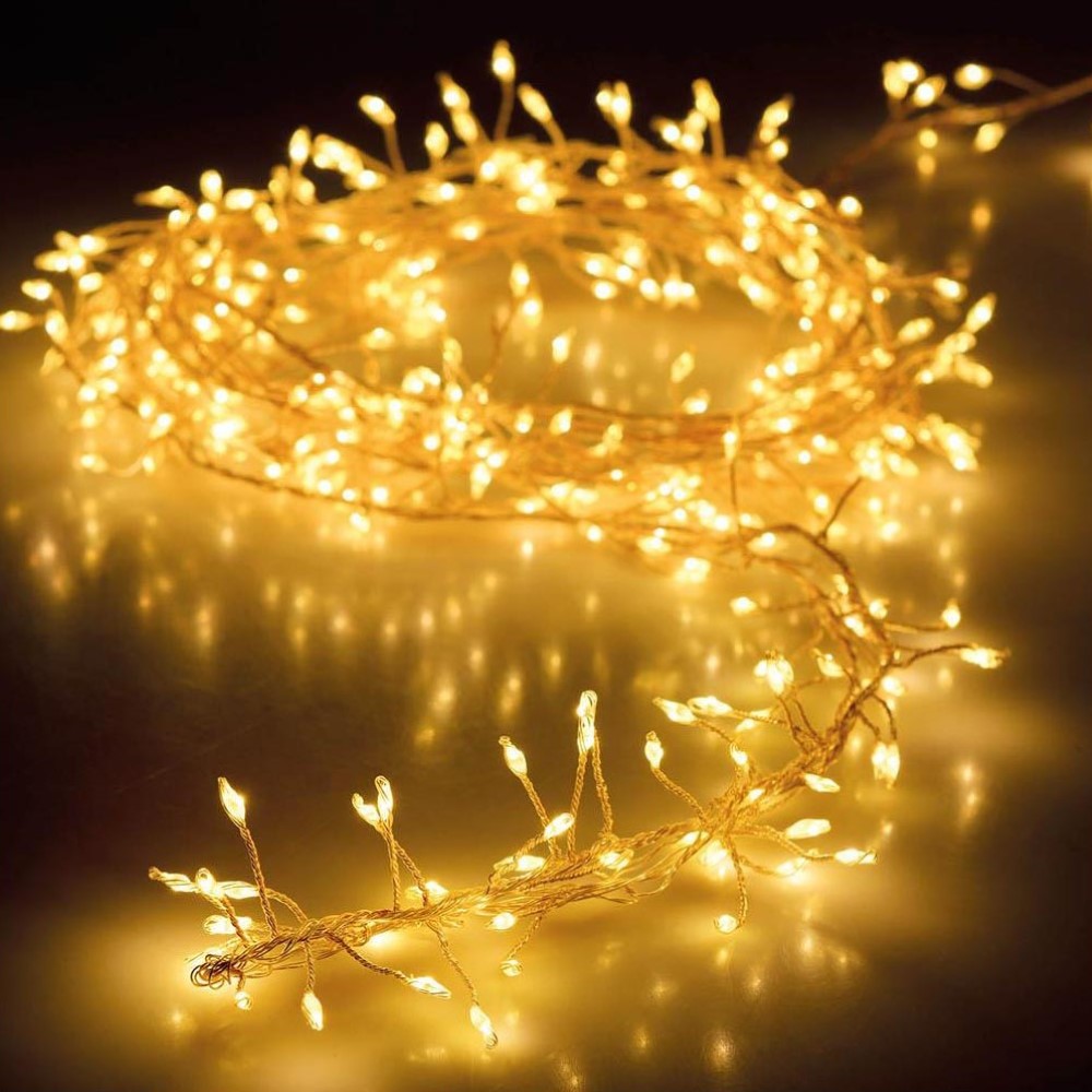 Koopman Silver Wire Lights 100 Leds Cluster