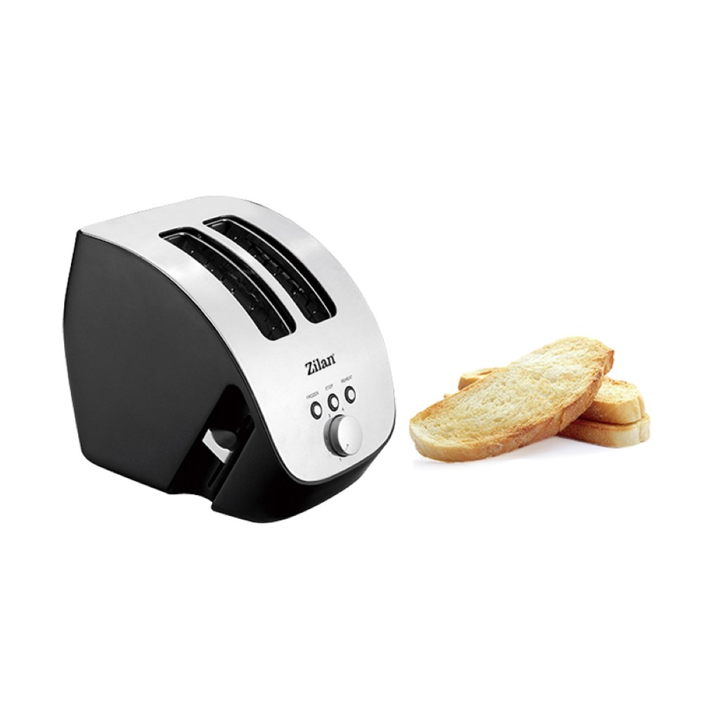 Zilan Metal Bread Toaster 1000 Watt