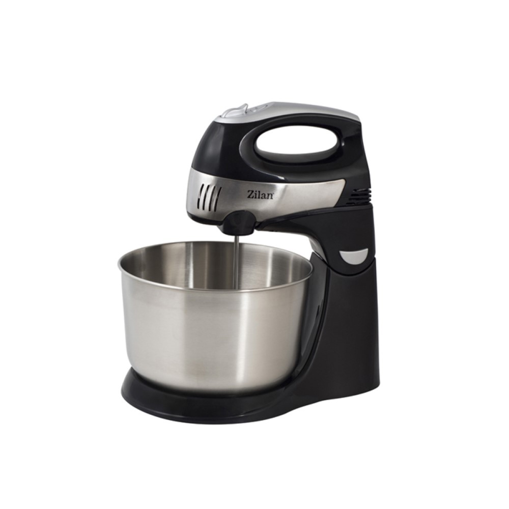 Zilan Hand Mixer With Steel Bowl 4,3 Lt - Black