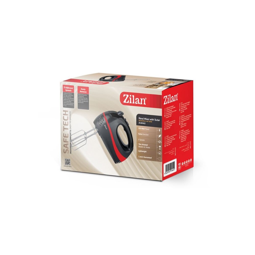 Zilan Hand Mixer 300 Watt - Red