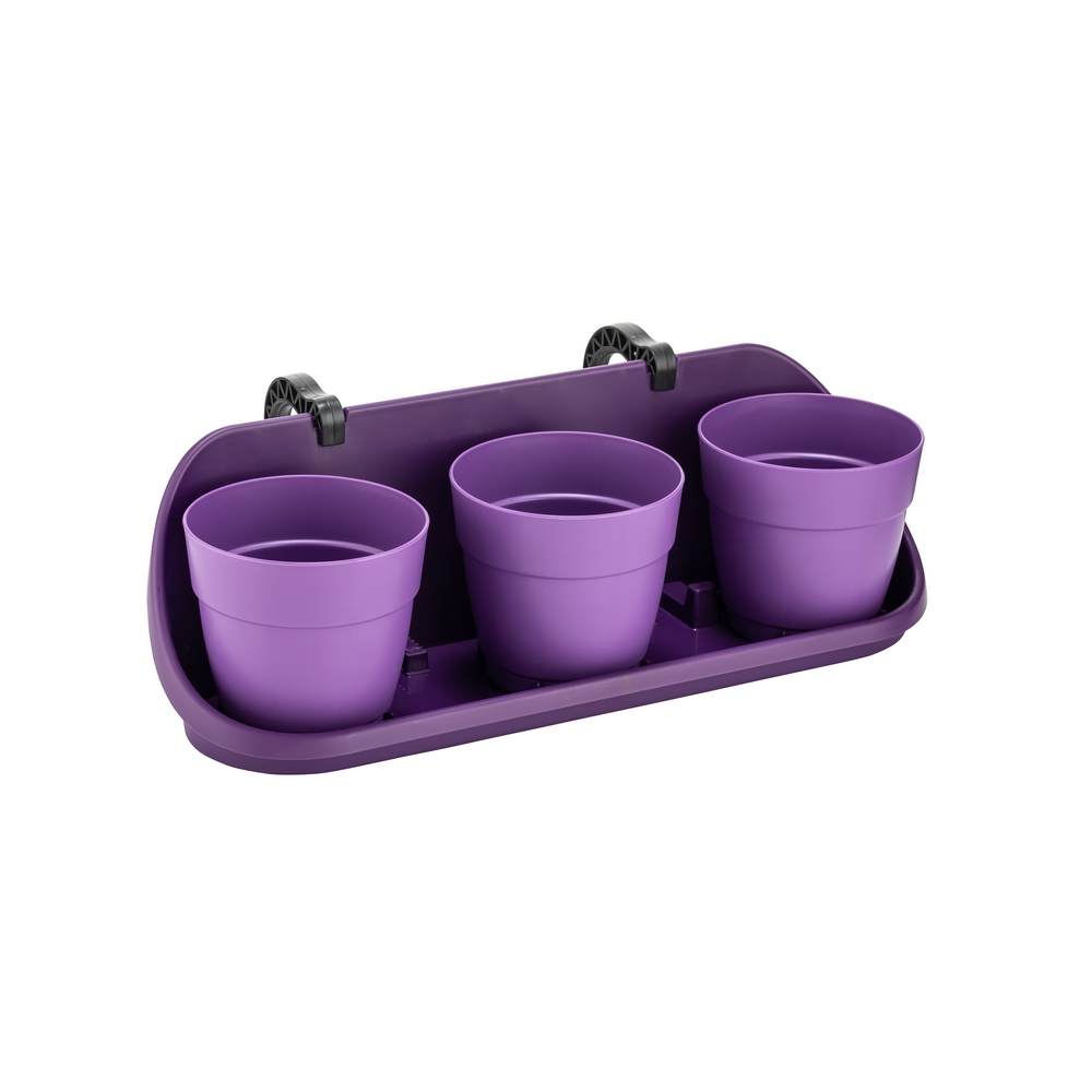 Poliwork Manolya 13 Triple Balcony Flower Pot