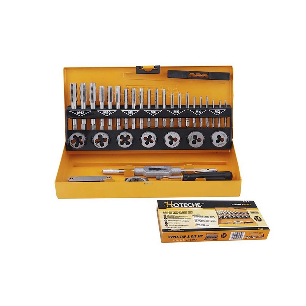 Hoteche 32Pcs Tap & Die Set