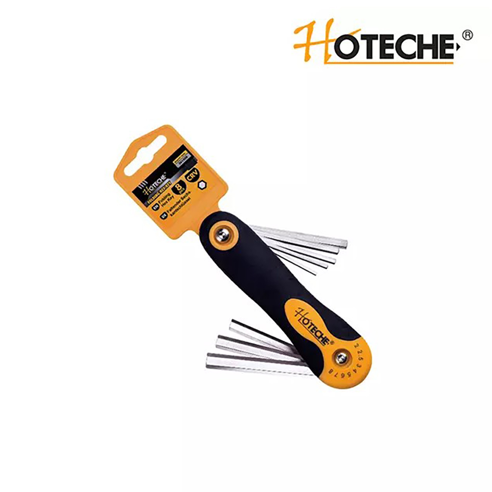Hoteche 8Psc Folding Hex Key Set