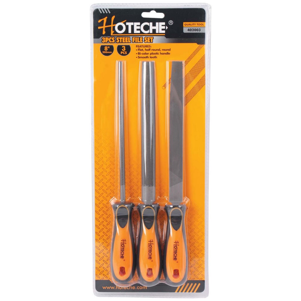 Hoteche 3Pcs Steel File Set