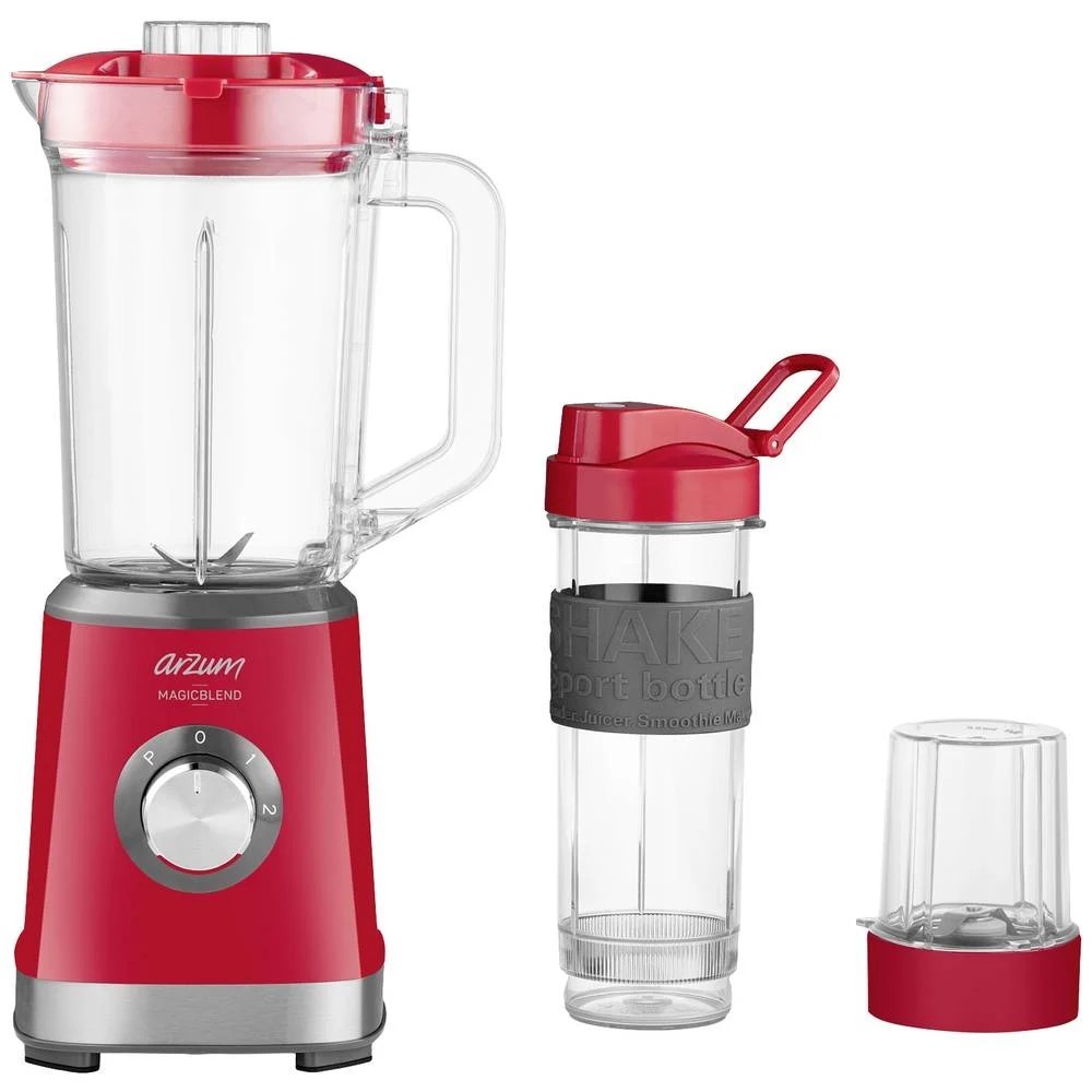 Arzum Maxiblend Glass Liquidiser - Red