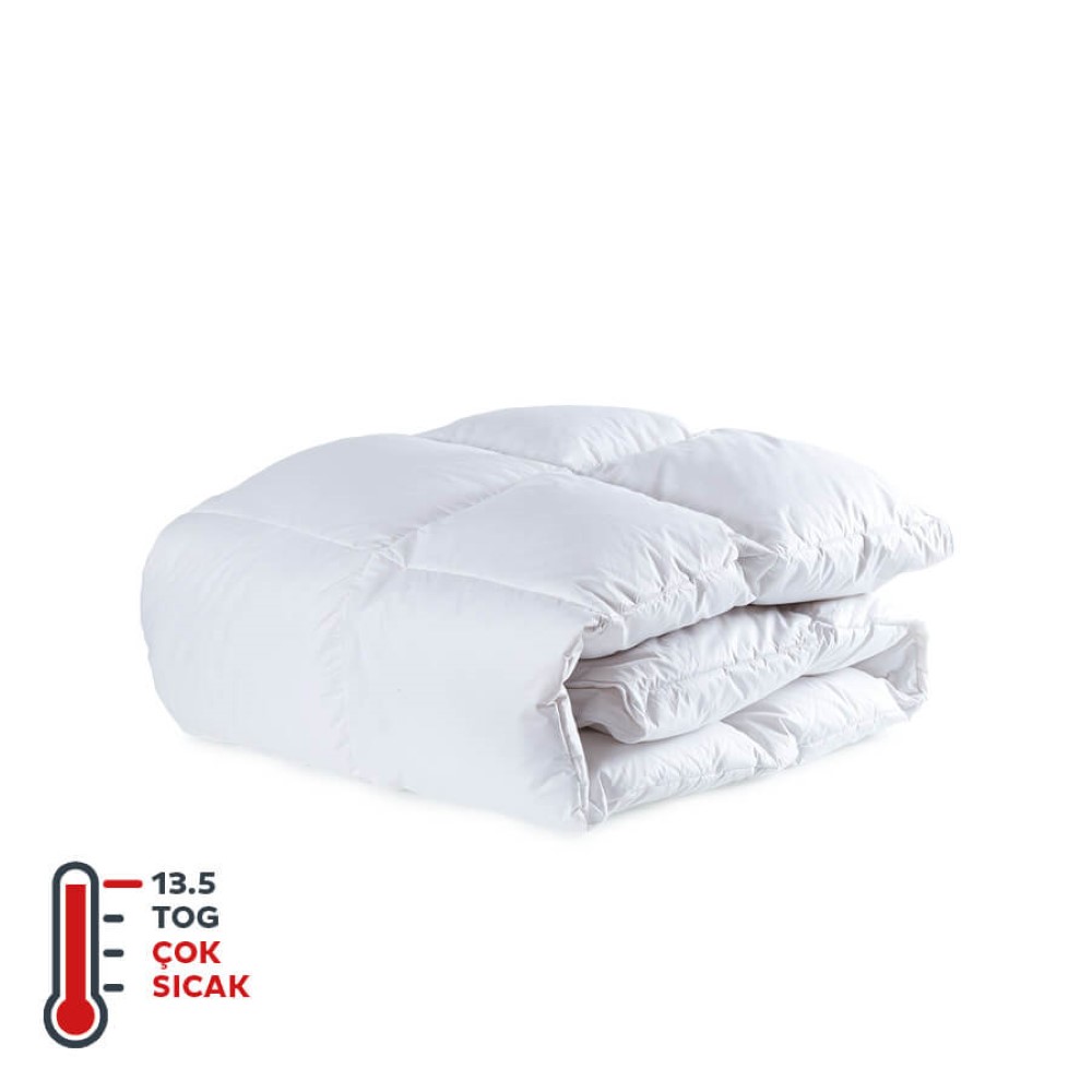 Penelope Gold 13,5 Tog Goose Down Duvet Double 195*215 Cm