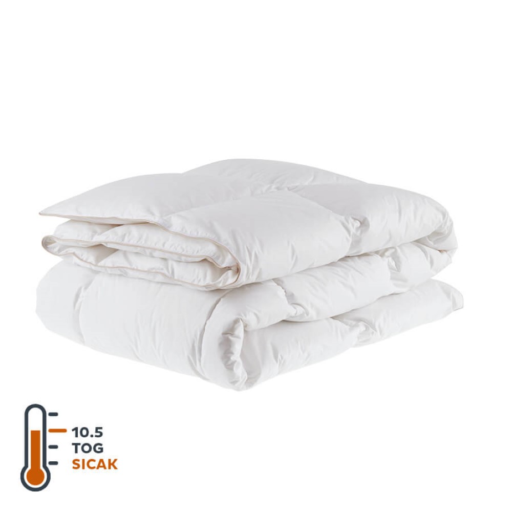 Penelope Dove 10,5 Tog Goose Down Duvet Single 155*215 Cm