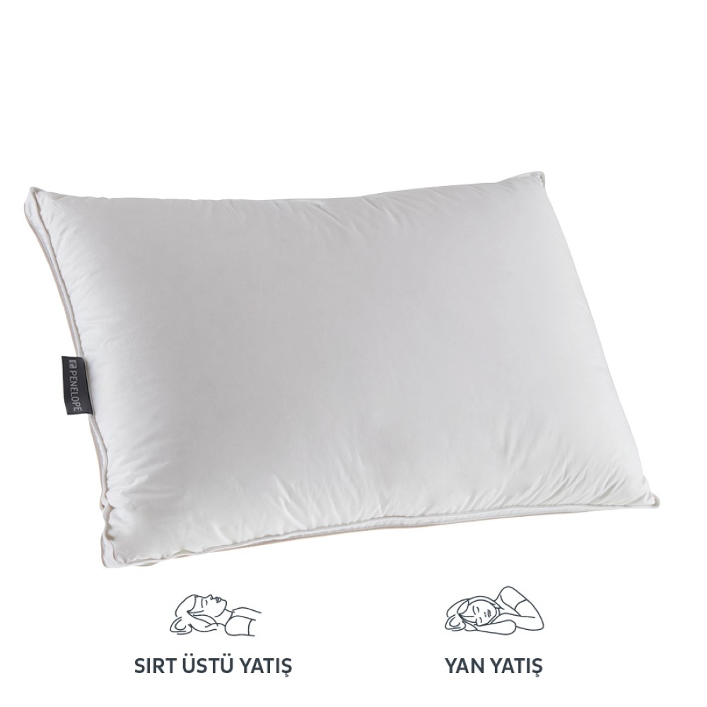 Penelope Dove Firm Goose Down Pillow
