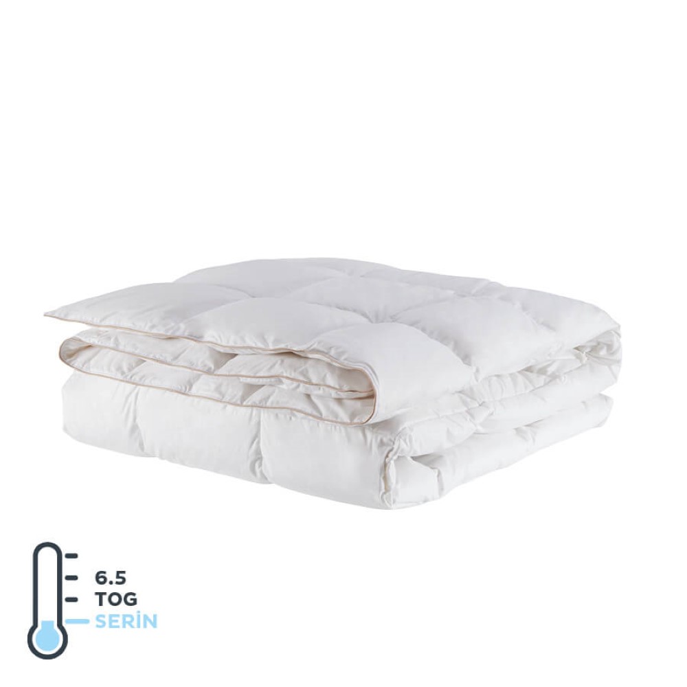 Penelope Dove 6,5 Tog Goose Down Duvet Double 195*215 Cm