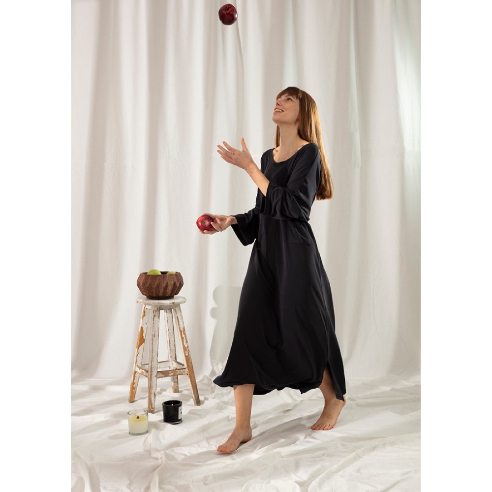 Penelope Ajour Loungwear Dress Black L-XL