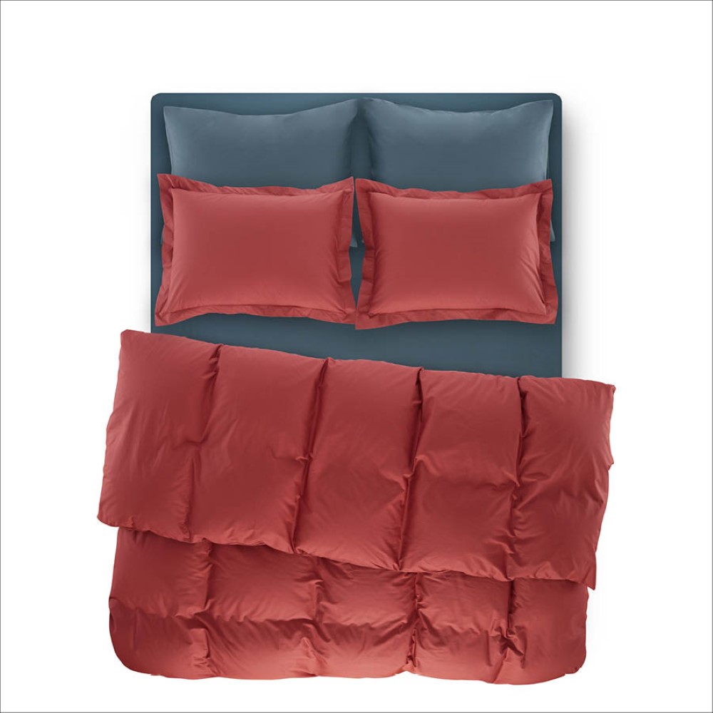 Penelope Laura Percale Easy Care 120*200+35 Cm Fitted Sheet Set Petrol