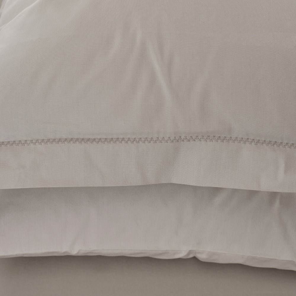Penelope Catrine Percale Easy Care 160*220 Cm Duvet Cover Set Single Light Grey