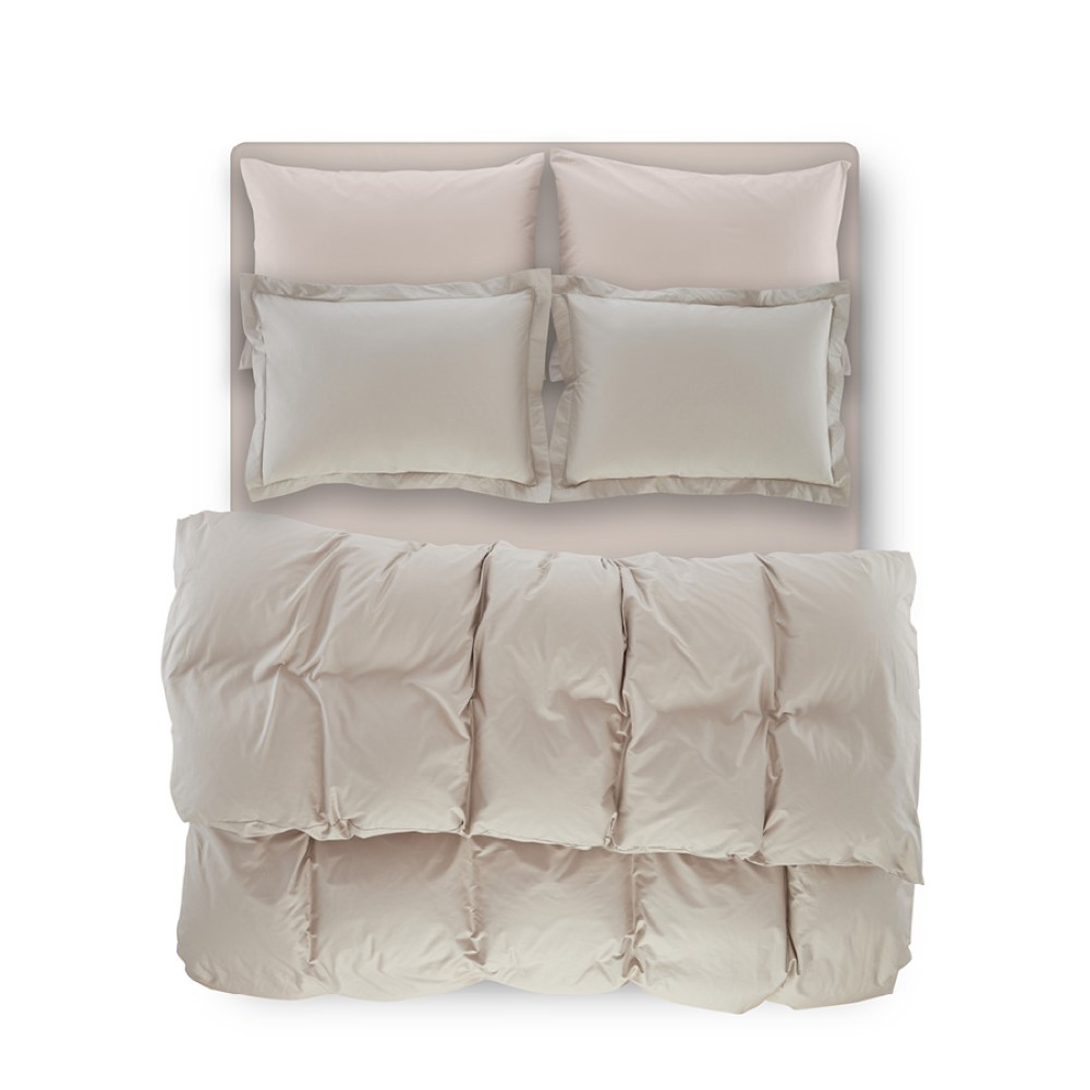 Penelope Catrine Percale Easy Care 160*220 Cm Duvet Cover Set Single Light Grey