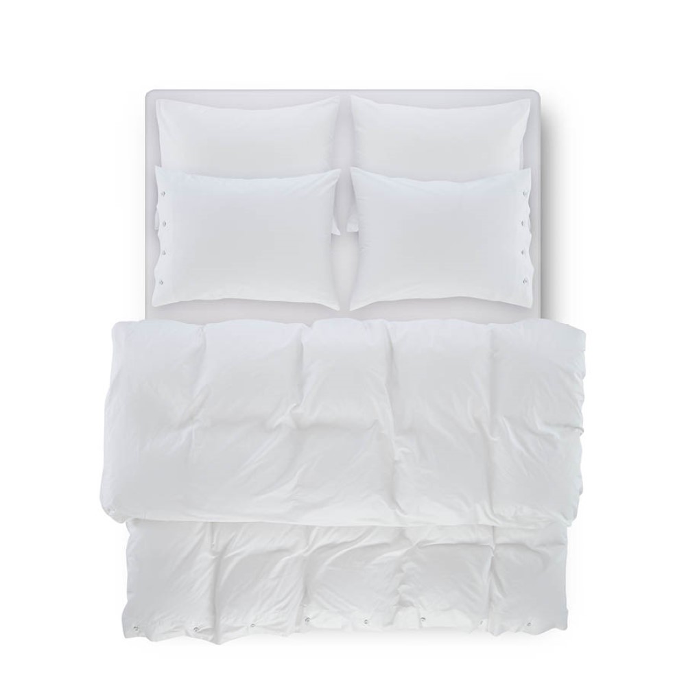 Penelope Laura Percale Easy Care 100*200+35 Cm Fitted Sheet Set White