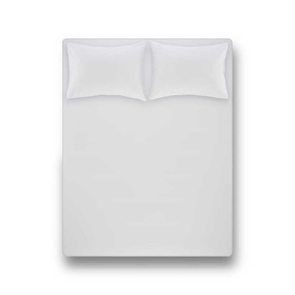 Penelope Laura Percale Easy Care 100*200+35 Cm Fitted Sheet Set White