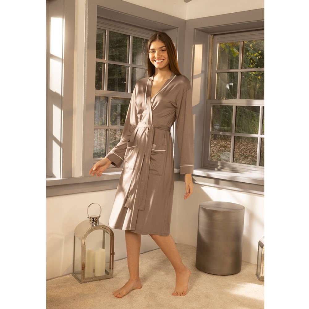 Penelope Gaia Dressing Gown Mink L