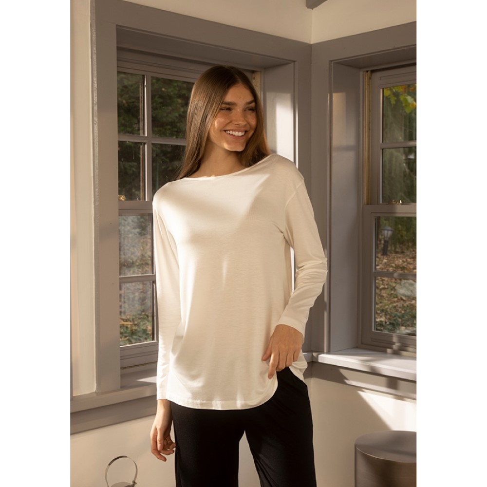 Penelope Baily Long Sleeve T-Shirt Ecru S